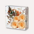 The Bloomstone | Square Wedding Bouquet Preservation Block